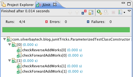 ParameterizedTestClassConstructorInEclipse